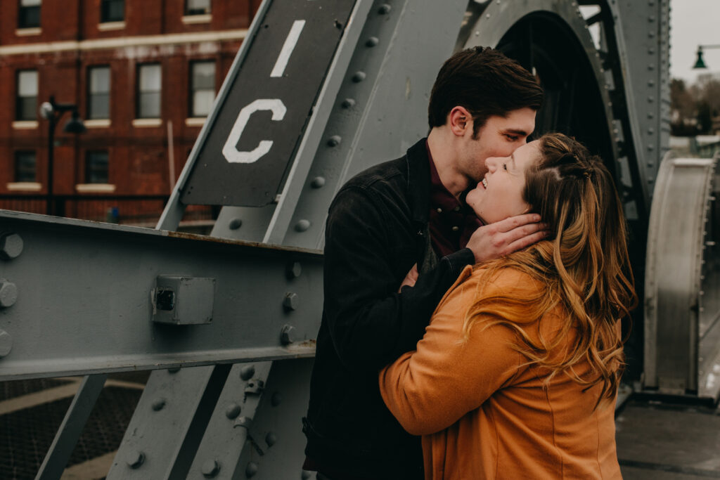 Downtown mystic date night documented by Connecticut Wedding Photographer