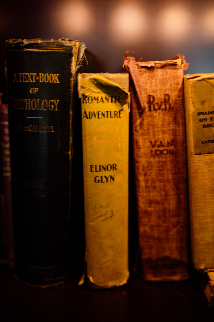 Antique books at The Goodwin Hotel Hartford CT 